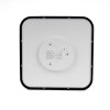 Oprawa sufitowa plafoniera V-TAC 18W LED SAMSUNG CHIP kwadrat 30x30cm natynkowy pilot czujnik ruchu IP44 czarny VT-8618S 4000K 1